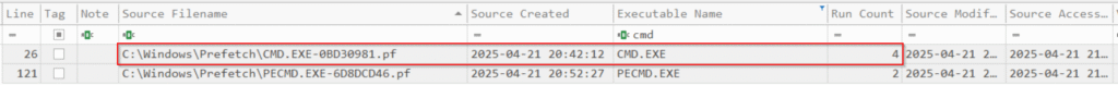 Timeline Explorer screenshot