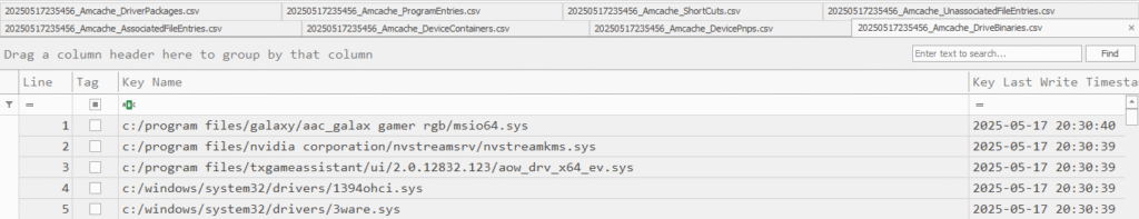 Timeline Explorer screenshot